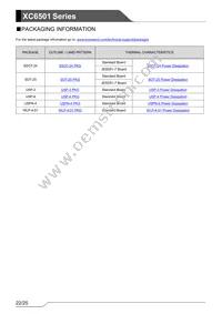 XC6501D501GR-G Datasheet Page 22