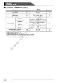 XC6504A501NR-G Datasheet Page 4