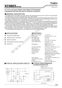 XC6603A181MR-G Datasheet Cover