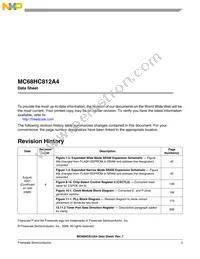 XC68C812A4PVE5 Datasheet Page 3