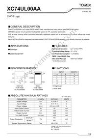 XC74UL00AANR Datasheet Cover