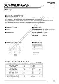 XC74WL04AASR Datasheet Cover