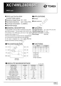 XC74WL240ASR Datasheet Cover