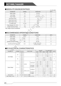 XC74WL74AASR Datasheet Page 2