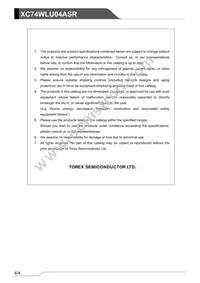 XC74WLU04ASR Datasheet Page 4