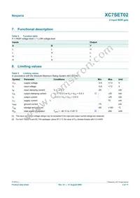 XC7SET02GV Datasheet Page 3