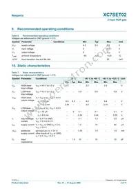 XC7SET02GV Datasheet Page 4