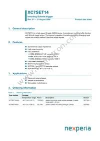 XC7SET14GV Datasheet Cover