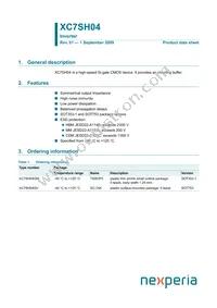 XC7SH04GV Datasheet Cover