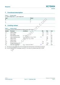 XC7SH04GV Datasheet Page 3