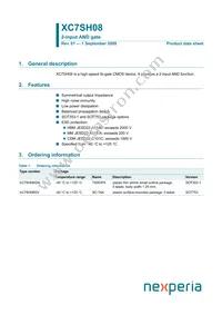 XC7SH08GW Datasheet Cover