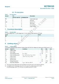XC7SH125GM Datasheet Page 3