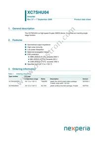 XC7SHU04GW Datasheet Cover