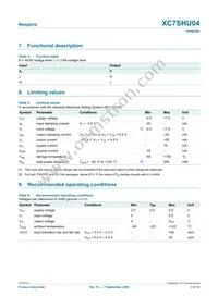 XC7SHU04GW Datasheet Page 3