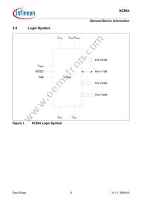 XC864L1FRI5VAAKXUMA1 Datasheet Page 9