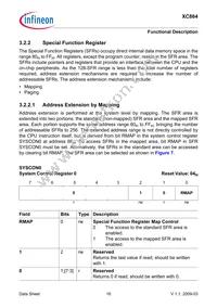 XC864L1FRI5VAAKXUMA1 Datasheet Page 20