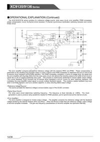 XC9136N50CDR-G Datasheet Page 14