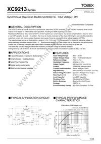 XC9213B103VR-G Datasheet Cover