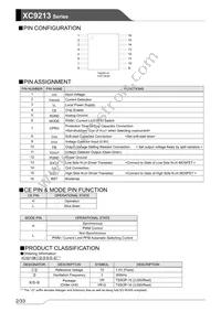 XC9213B103VR-G Datasheet Page 2