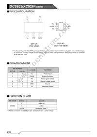 XC9264B75DMR-G Datasheet Page 4