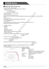 XC9266B06DZR-G Datasheet Page 18