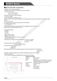 XC9273B06DZR-G Datasheet Page 18