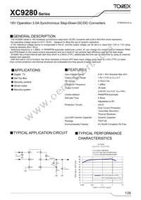 XC9280A75CYR-G Datasheet Cover