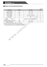 XC9280A75CYR-G Datasheet Page 4