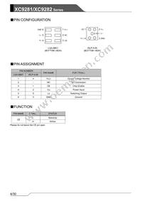 XC9281A36E1R-G Datasheet Page 4