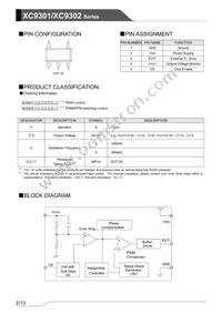 XC9302A603MR-G Datasheet Page 2