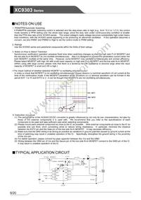 XC9303B093KR-G Datasheet Page 8