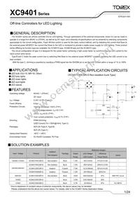 XC9401C60CSR-G Datasheet Cover