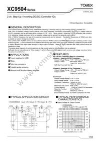 XC9504B095AR-G Datasheet Cover