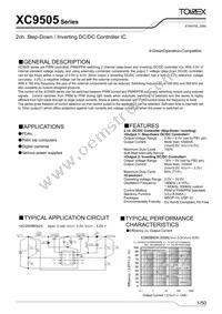XC9505B095AR-G Datasheet Cover