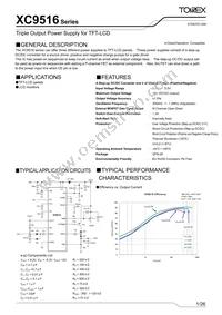 XC9516A21AZR-G Datasheet Cover