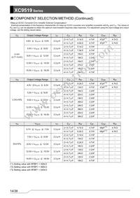 XC9519A12AZR-G Datasheet Page 14