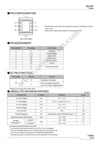 XCL101C491ER-G Datasheet Page 3