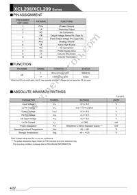 XCL209A113DR-G Datasheet Page 4