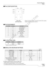 XCL211B082DR Datasheet Page 3