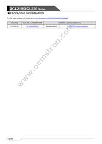 XCL220B363FR-G Datasheet Page 18