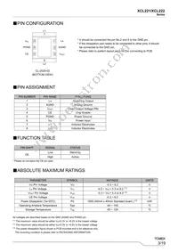 XCL222B361ER-G Datasheet Page 3
