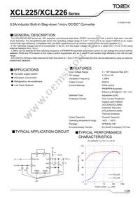 XCL226B0K1H2 Datasheet Cover