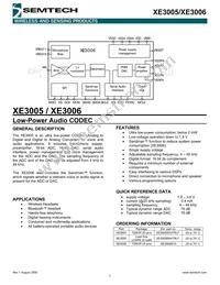 XE3005I064TRLF Datasheet Cover