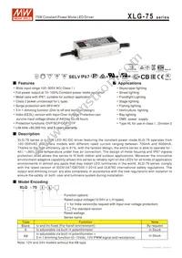 XLG-75-L-AB Datasheet Cover