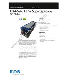XLM-62R1137-R Datasheet Cover
