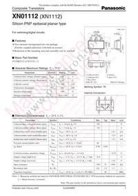 XN0111200L Datasheet Cover