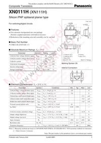 XN0111H00L Datasheet Cover