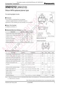 XN0121200L Datasheet Cover