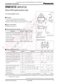 XN0121300L Datasheet Cover