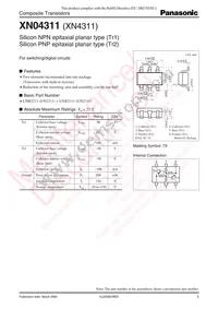 XN0431100L Datasheet Cover